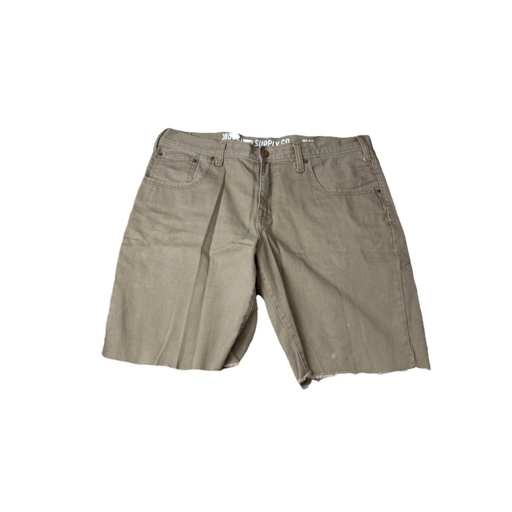 MOSSIMO Set Of 3 Bermuda Stretch Denim Shorts Slim SZ 40 MENS Casual frayed - Picture 6 of 15
